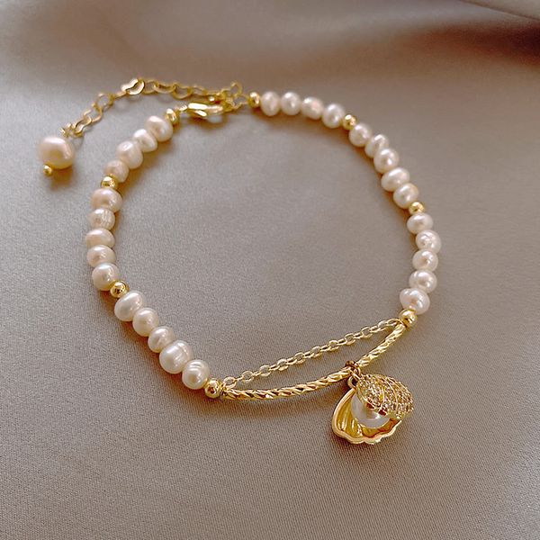 beaded charm bracelets fashion retro baro natural shaped baroque pearl bracelet designer simple temperament girlfriends sisters shell pendan, Golden;silver
beaded charm bracelets fashion retro baro natural shaped baroque pearl bracelet designer simple temperament girlfriends sisters shell pendan, Golden;silver
