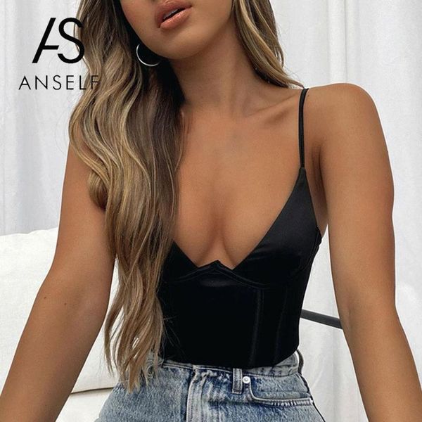 women's tanks & camis anself women crop spaghetti shoulder strap deep v neck vintage bustier bodycon vest for party nightclub, White
women's tanks & camis anself women crop spaghetti shoulder strap deep v neck vintage bustier bodycon vest for party nightclub, White