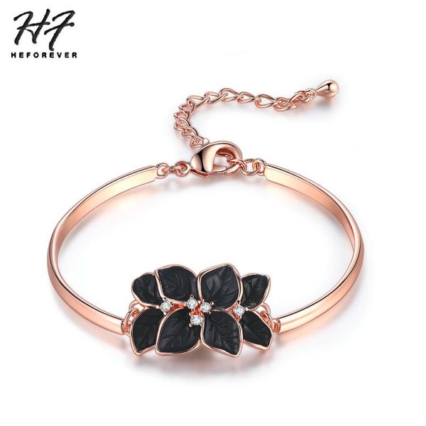 charm bracelets vintage black oil drip leaves style for women +cz rose gold color fashion jewelry xmas gift h005, Golden;silver
charm bracelets vintage black oil drip leaves style for women +cz rose gold color fashion jewelry xmas gift h005, Golden;silver
