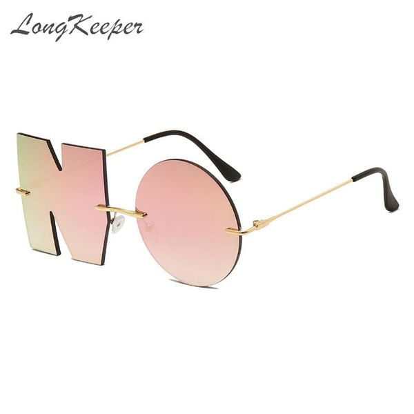 sunglasses rimless letter no women punk metal blue pink lens sun glasses men trend uv400 shades gafas de sol, White;black
sunglasses rimless letter no women punk metal blue pink lens sun glasses men trend uv400 shades gafas de sol, White;black