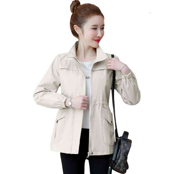 women's jackets 2021 spring plus size women short jacket autumn solid temperament waist slim windbreaker coat casual ladies clothe, Black;brown
women's jackets 2021 spring plus size women short jacket autumn solid temperament waist slim windbreaker coat casual ladies clothe, Black;brown