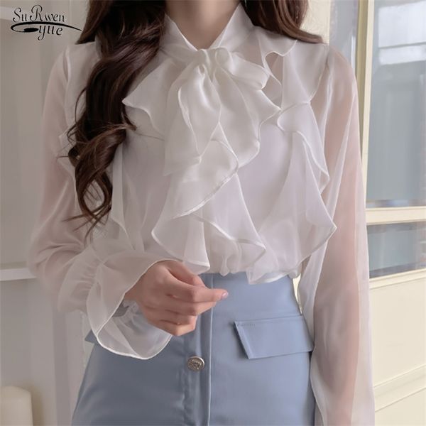 spring chiffon blouse office lady fashion sweet bow shirts women casual long sleeve female blusas clothing 13864 210421, White
spring chiffon blouse office lady fashion sweet bow shirts women casual long sleeve female blusas clothing 13864 210421, White