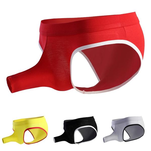 men's appeal thickened briefs modal breathable gun and egg separation opening airplane pants g-strings, Black;brown
men's appeal thickened briefs modal breathable gun and egg separation opening airplane pants g-strings, Black;brown