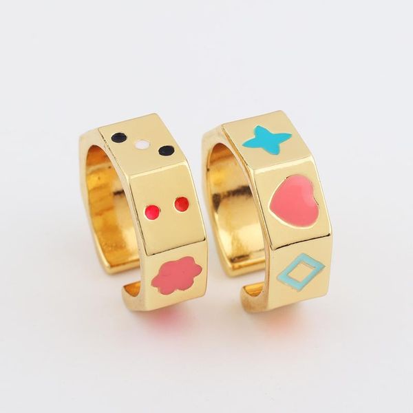 wedding rings colorful love heart for women polygon drip oil enamel metal gold finger couple jewelry, Slivery;golden
wedding rings colorful love heart for women polygon drip oil enamel metal gold finger couple jewelry, Slivery;golden
