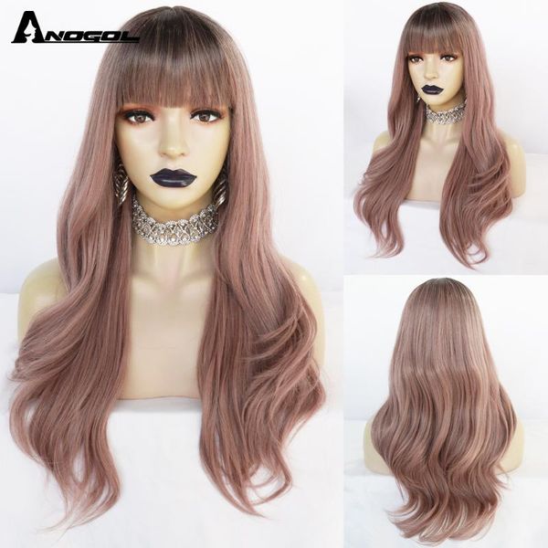 anogol long women's wigs with bangs water wave heat resistant synthetic for black women african american hair
anogol long women's wigs with bangs water wave heat resistant synthetic for black women african american hair