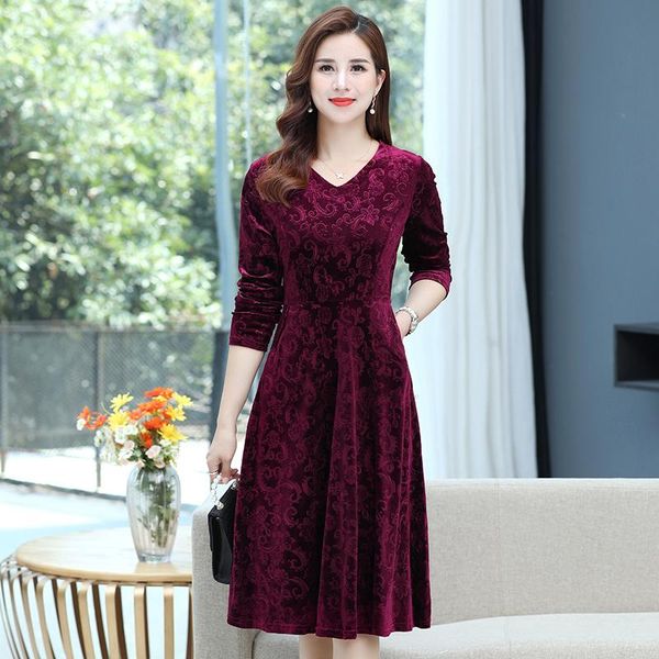 casual dresses spring autumn plus size women long sleeve office ladies style dress female v-neck velvet a-line knee length print, Black;gray
casual dresses spring autumn plus size women long sleeve office ladies style dress female v-neck velvet a-line knee length print, Black;gray