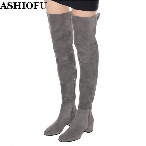boots ashiofu handmade ladies block heel thigh high faux-suede party prom over knee evening club fashion, Black
boots ashiofu handmade ladies block heel thigh high faux-suede party prom over knee evening club fashion, Black