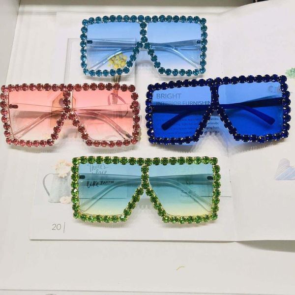 sunglasses oversized crystal uv400 women fashion exaggerated pink yellow shade sun glasses, White;black
sunglasses oversized crystal uv400 women fashion exaggerated pink yellow shade sun glasses, White;black