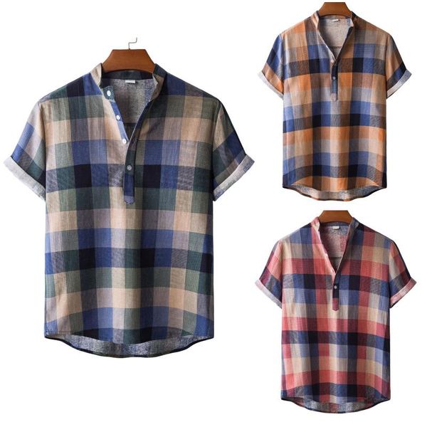 men's casual shirts 2021 summer shirt fashion cotton linen printed short sleeve blouse daily comfy camisas, White;black
men's casual shirts 2021 summer shirt fashion cotton linen printed short sleeve blouse daily comfy camisas, White;black