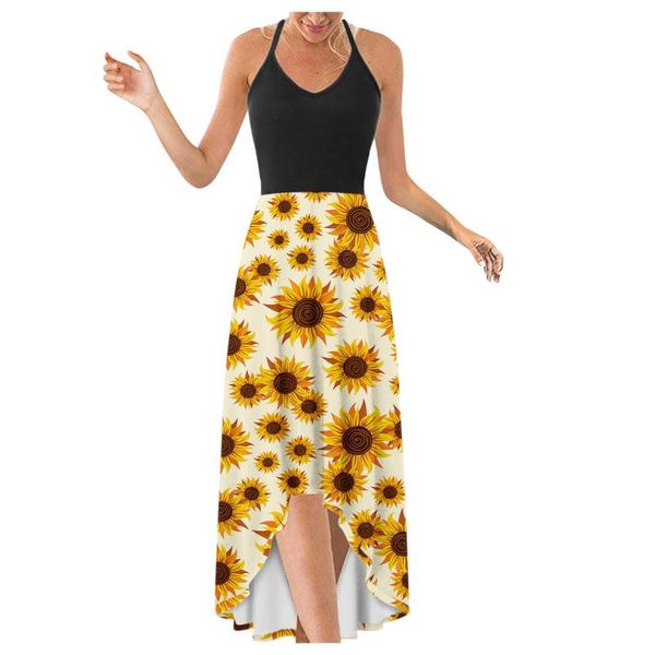 casual dresses summer women's dress v-neck spaghetti strap long elegant irregular hem printed vestidos robe female 2xl, Black;gray
casual dresses summer women's dress v-neck spaghetti strap long elegant irregular hem printed vestidos robe female 2xl, Black;gray