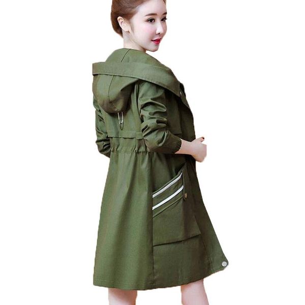 women's trench coats fashion coat 2021 spring autumn mid-long hooded slim solid color casual windbreaker outwear tooling, Tan;black
women's trench coats fashion coat 2021 spring autumn mid-long hooded slim solid color casual windbreaker outwear tooling, Tan;black