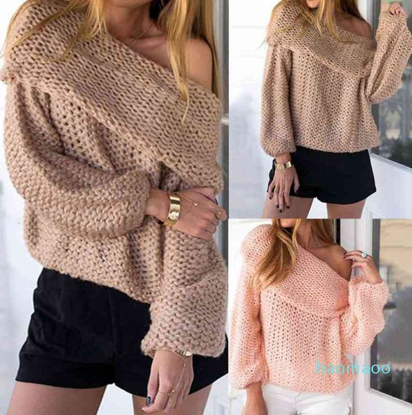 women's sweaters fashion-sweater women solid off shoulder knitted sweater long latern sleeve pullover blouse sueter mujer invi, White;black
women's sweaters fashion-sweater women solid off shoulder knitted sweater long latern sleeve pullover blouse sueter mujer invi, White;black
