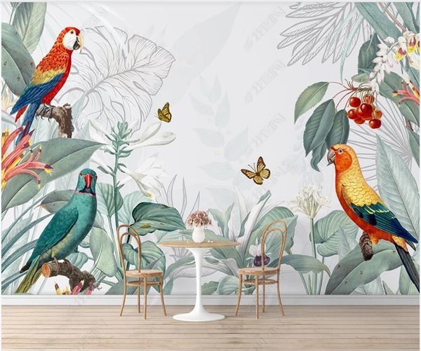 custom po wallpaper for walls 3 d hand painted retro tropical plants flowers and birds indoor tv bedroom background wall wallpapers
custom po wallpaper for walls 3 d hand painted retro tropical plants flowers and birds indoor tv bedroom background wall wallpapers