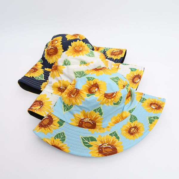 new cotton printed sunflower fisherman's hat women's trend double sided basin men's summer sun protection hat, Yellow
new cotton printed sunflower fisherman's hat women's trend double sided basin men's summer sun protection hat, Yellow