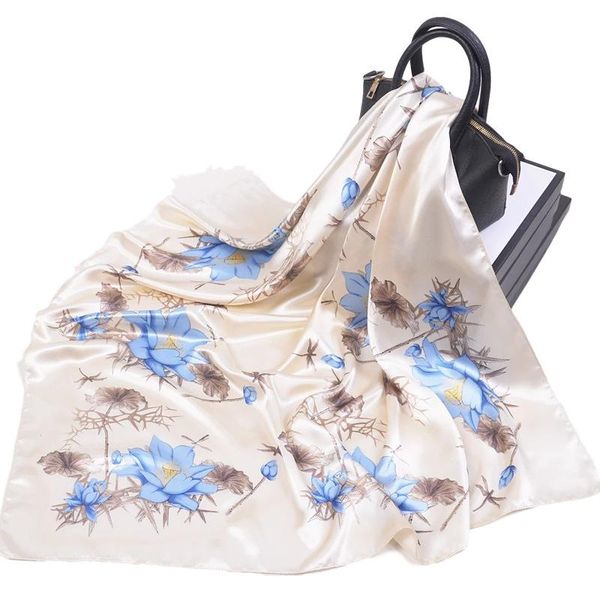 scarves age season emulation silk 90 square printed scarf shawl color female joker d towel arab in baotou, Blue;gray
scarves age season emulation silk 90 square printed scarf shawl color female joker d towel arab in baotou, Blue;gray