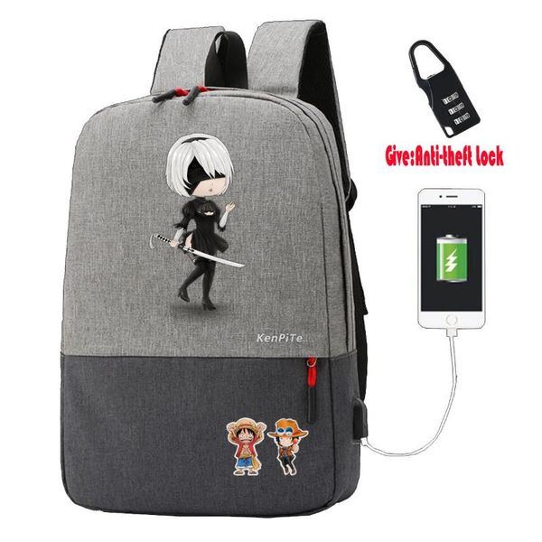 backpack game nier:automata teenagers travel anti-theft usb charging women men lapstudent book bags
backpack game nier:automata teenagers travel anti-theft usb charging women men lapstudent book bags