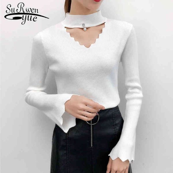 fashion autumn&winter knitted casual women sweater o-neck clothing long sleeve flare 5281 50 210508, White;black
fashion autumn&winter knitted casual women sweater o-neck clothing long sleeve flare 5281 50 210508, White;black