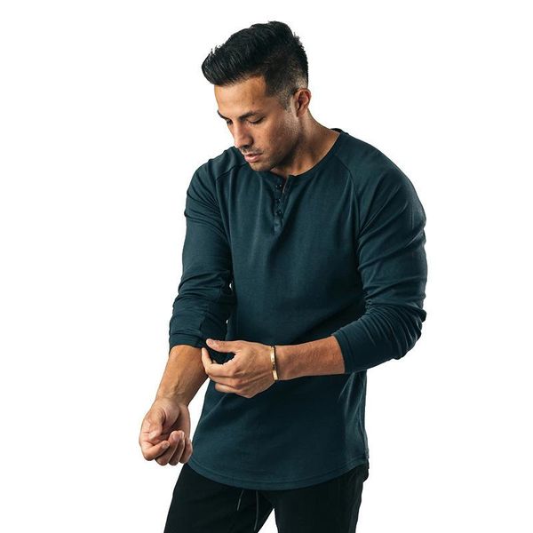 spring and autumn button long-sleeved sports t-shirt solid color bottoming gym running shirt sportshirt men jerseys, Black;blue
spring and autumn button long-sleeved sports t-shirt solid color bottoming gym running shirt sportshirt men jerseys, Black;blue
