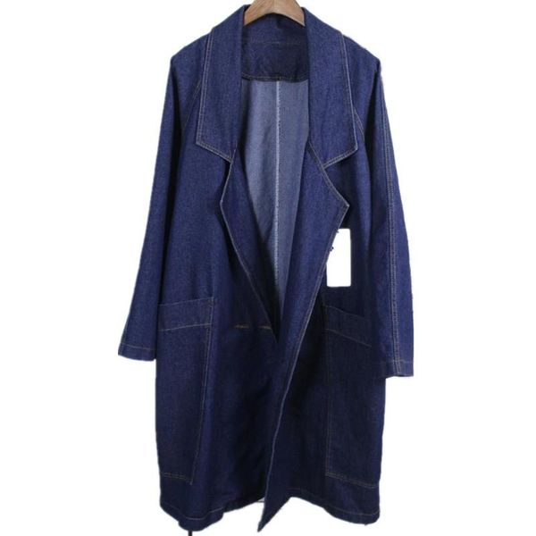 women's trench coats loose bat sleeves cowboy women long-sleeved cardigan long coat female, Tan;black
women's trench coats loose bat sleeves cowboy women long-sleeved cardigan long coat female, Tan;black
