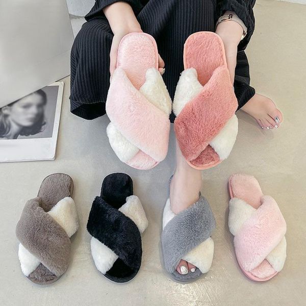 slippers women's slipper 2021 mixed color autumn winter home female warm indoor beadroom slides ladies plush, Black
slippers women's slipper 2021 mixed color autumn winter home female warm indoor beadroom slides ladies plush, Black