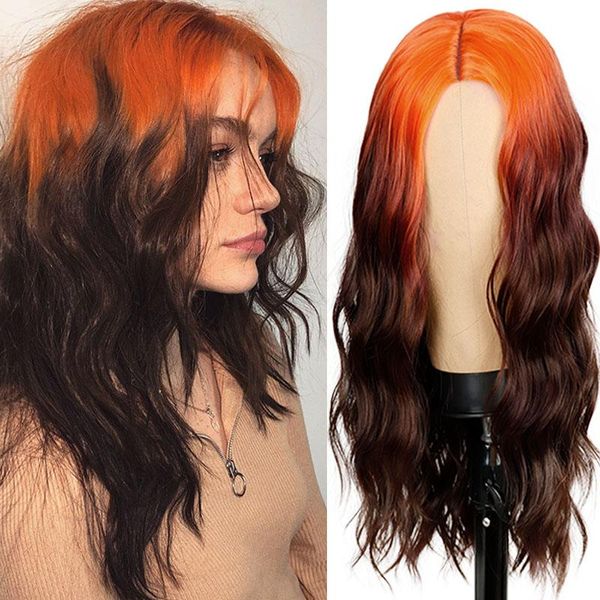 synthetic wigs ombre orange black-brown long straight wig for women hair bundle with closure halloween/daily/cosplay pack
synthetic wigs ombre orange black-brown long straight wig for women hair bundle with closure halloween/daily/cosplay pack