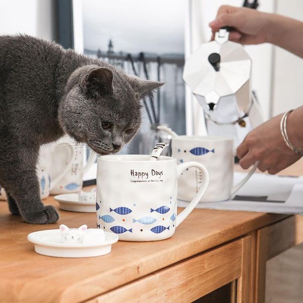 mugs & cute cat cup coffee tea milk unique design with cover spoon home office fancy gift
mugs & cute cat cup coffee tea milk unique design with cover spoon home office fancy gift
