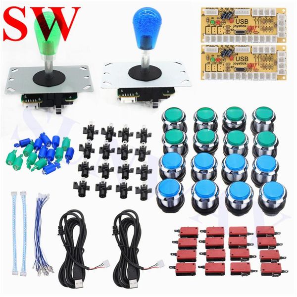 game controllers & joysticks diy arcade set kit 2 player joystick + 16pcs chrome 32mm led push buttons+ mame usb encoder
game controllers & joysticks diy arcade set kit 2 player joystick + 16pcs chrome 32mm led push buttons+ mame usb encoder