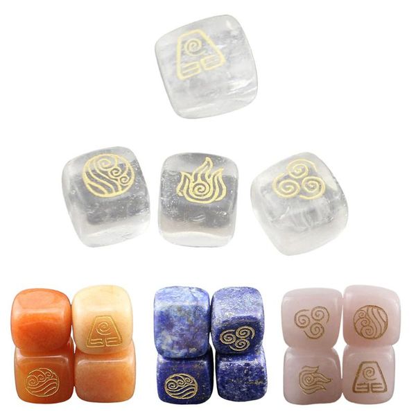 magideal delicate 4pcs natural powder crystal stone polished fire water wind soil engraved runes for room house office decor decorative obje
magideal delicate 4pcs natural powder crystal stone polished fire water wind soil engraved runes for room house office decor decorative obje