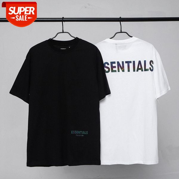 european and american fashion brand casual loose 3m reflective letters essentials men's women's short-sleeved t-shirt summer #gb14, White;black
european and american fashion brand casual loose 3m reflective letters essentials men's women's short-sleeved t-shirt summer #gb14, White;black