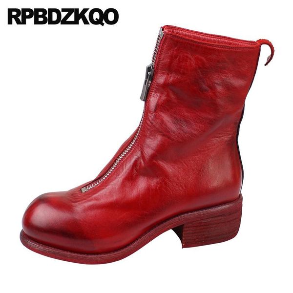 boots black shoes autumn thick ankle fur 2021 round toe chunky front zipper red brand women winter genuine leather
boots black shoes autumn thick ankle fur 2021 round toe chunky front zipper red brand women winter genuine leather