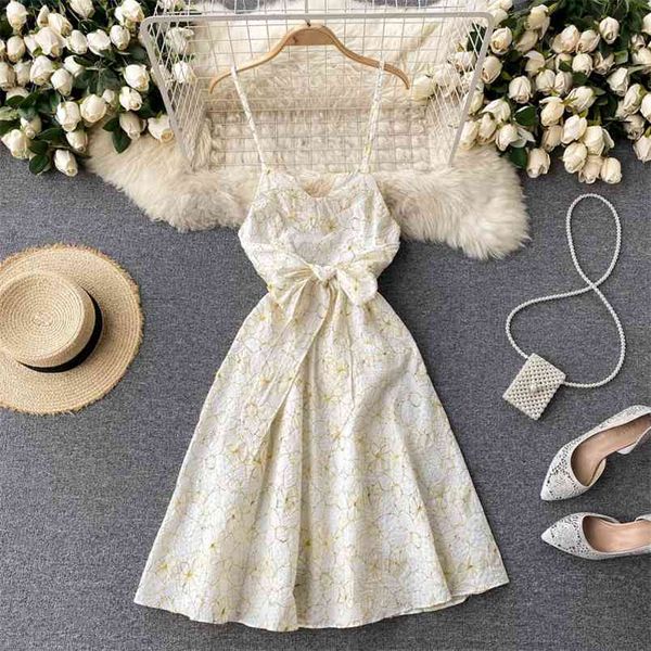 summer fashion dress for women sweet floral elegant spaghetti strap bow high-waisted backless party dresses 210428, Black;gray
summer fashion dress for women sweet floral elegant spaghetti strap bow high-waisted backless party dresses 210428, Black;gray