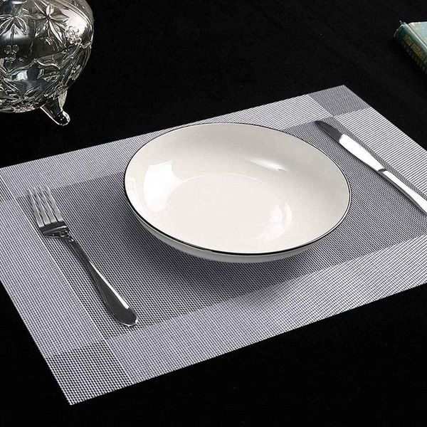 mats & pads 6pack placemats, heat-resistant place stain resistant anti-skid washable pvc table woven placemats (gray)
mats & pads 6pack placemats, heat-resistant place stain resistant anti-skid washable pvc table woven placemats (gray)