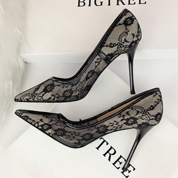 dress shoes spring and summer fashion black lace pointed high heels female sense stiletto single shallow mouth women's
dress shoes spring and summer fashion black lace pointed high heels female sense stiletto single shallow mouth women's
