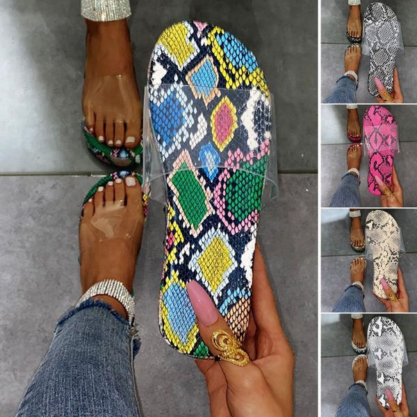 women's slippers all-match summer fashion casual transparent snakeskin wedges outdoor comfortable beach shoes plus size, Black
women's slippers all-match summer fashion casual transparent snakeskin wedges outdoor comfortable beach shoes plus size, Black