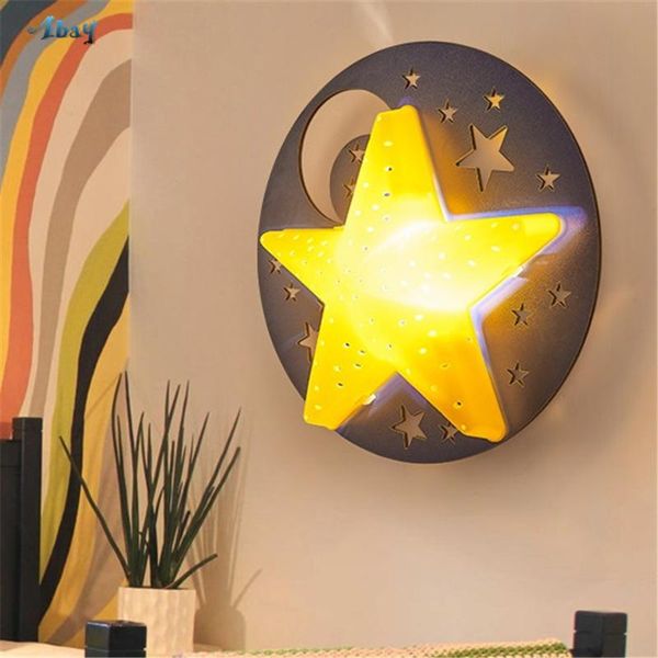 wall lamp hut children room decoration star/moon shape lamps kids bedside wooden sconce light for study corridor restaurant
wall lamp hut children room decoration star/moon shape lamps kids bedside wooden sconce light for study corridor restaurant