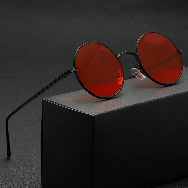 sunglasses classic round glasses women metal design men eyeglasses vintage sun mirror uv400, White;black
sunglasses classic round glasses women metal design men eyeglasses vintage sun mirror uv400, White;black