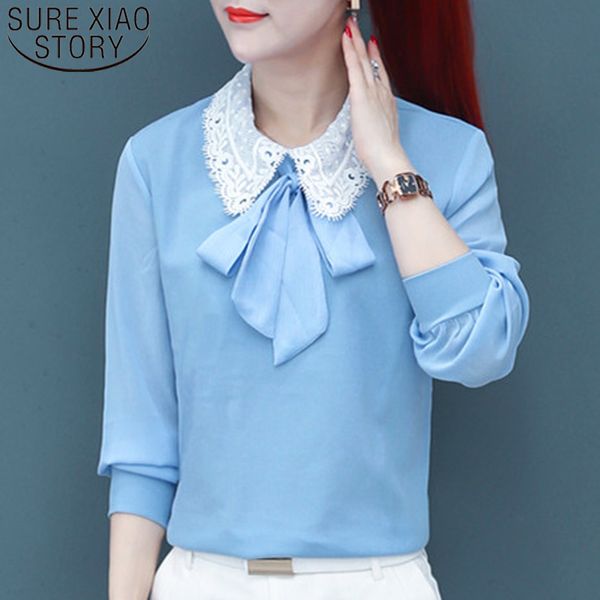 fashion autumn solid long sleeve bow casual women clothing womens and blouses plus size 5460 50 210415, White
fashion autumn solid long sleeve bow casual women clothing womens and blouses plus size 5460 50 210415, White
