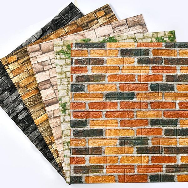 wall stickers home decor 3d paper brick stone self-adhesive wallpaper rustic effect bathroom kitchen children room decoration
wall stickers home decor 3d paper brick stone self-adhesive wallpaper rustic effect bathroom kitchen children room decoration