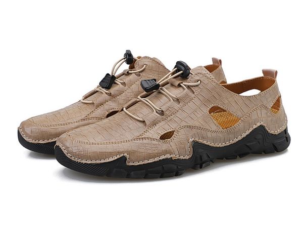 luxurys genuine leather men shoes summe large size 39-48 men's sandals fashion slippers, Black
luxurys genuine leather men shoes summe large size 39-48 men's sandals fashion slippers, Black