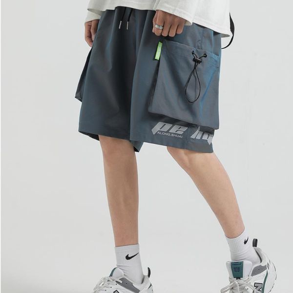 men streetwear shorts fashion reflective casual pants summer big pocket pantalones cortos de hombre clothes ed50dk men's, White;black
men streetwear shorts fashion reflective casual pants summer big pocket pantalones cortos de hombre clothes ed50dk men's, White;black