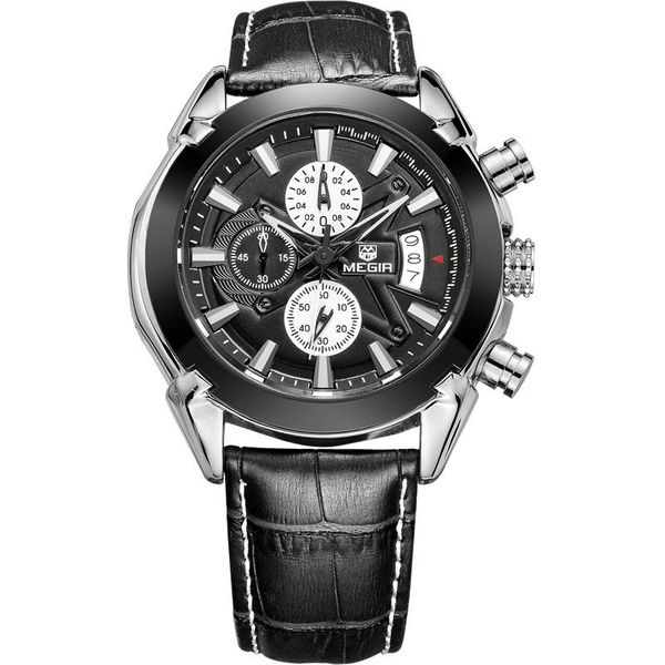 wristwatches megir leather sports men's multifunctional fashion trend waterproof calendar quartz watches relogio masculino, Slivery;brown
wristwatches megir leather sports men's multifunctional fashion trend waterproof calendar quartz watches relogio masculino, Slivery;brown