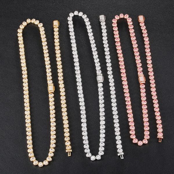 chains hip hop 7mm oval iced out tennis chain pendant cubic zirconia stones necklace men white gold plated jewelry, Silver
chains hip hop 7mm oval iced out tennis chain pendant cubic zirconia stones necklace men white gold plated jewelry, Silver