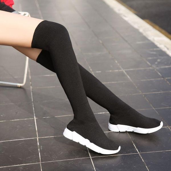 boots 2021 spring and autumn over-knee women's flat net red elastic socks shoes knitted long tube wool thin leg, Black
boots 2021 spring and autumn over-knee women's flat net red elastic socks shoes knitted long tube wool thin leg, Black