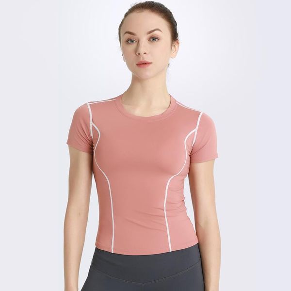 women's quick drying shirts elastic yoga sports t shirt tights gym running fitness short sleeve tees blouses jersey outfit
women's quick drying shirts elastic yoga sports t shirt tights gym running fitness short sleeve tees blouses jersey outfit