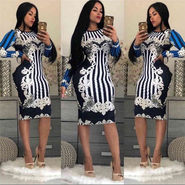 fashion spring sheath dresses women o-neck long sleeve multicolor print club wear bodycon dress knee-length party 210520, Black;gray
fashion spring sheath dresses women o-neck long sleeve multicolor print club wear bodycon dress knee-length party 210520, Black;gray