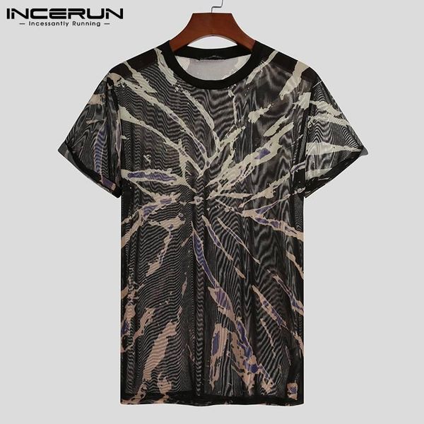 men mesh t shirt printed 2021 round neck short sleeve streetwear transparent tee party nightclub summer camisetas men's t-shirts, White;black
men mesh t shirt printed 2021 round neck short sleeve streetwear transparent tee party nightclub summer camisetas men's t-shirts, White;black