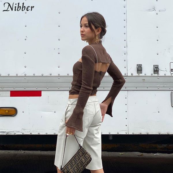 nibber autumn fashion office lady hollow knitting slim women high street casual t-shirts 2021 simple full sleeve tees mujer, White
nibber autumn fashion office lady hollow knitting slim women high street casual t-shirts 2021 simple full sleeve tees mujer, White