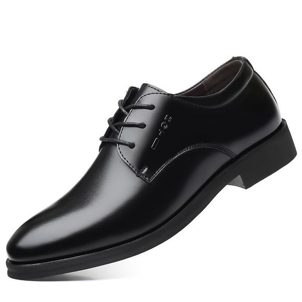 dress shoes men formal 2021 fashion leather spring autumn brand business office wedding footwear, Black
dress shoes men formal 2021 fashion leather spring autumn brand business office wedding footwear, Black