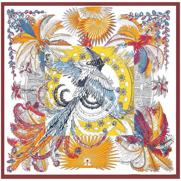 scarves 130cm phoenix design bandana fashion brand scarf 100% silk square shawl women kerchief for ladies hijab, Blue;gray
scarves 130cm phoenix design bandana fashion brand scarf 100% silk square shawl women kerchief for ladies hijab, Blue;gray