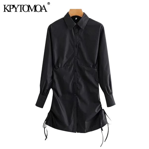 women fashion with drawstring tied pleated mini shirt dress vintage long sleeve button-up female dresses vestidos 210416, Black;gray
women fashion with drawstring tied pleated mini shirt dress vintage long sleeve button-up female dresses vestidos 210416, Black;gray